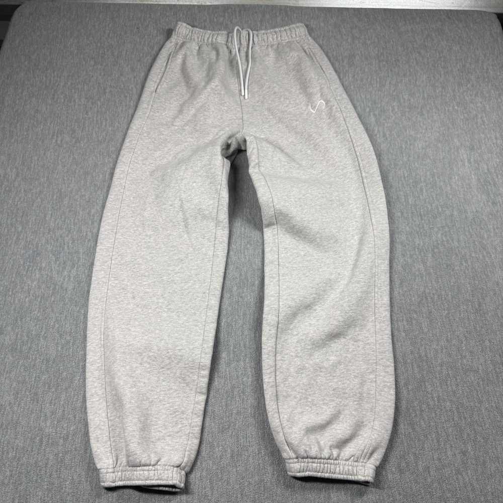 TLF Sweatpants Men Small Gray Fleece Joggers Training Gym Athletic Lounge Pants